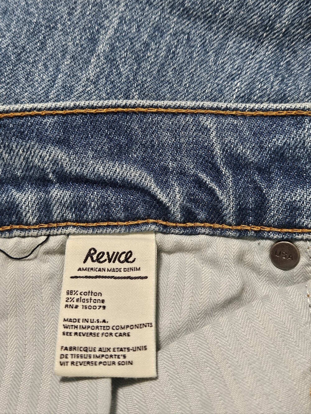 REVICE Denim 32x36 Tall Jeans Extra Long Venus Flare High Rise Front Seam Star - Picture 7 of 9